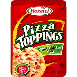 2 oz (56 g) White Chicken Cuts Pizza Toppings