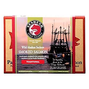 2 oz (56 g) Wild Alaskan Sockeye Smoked Salmon