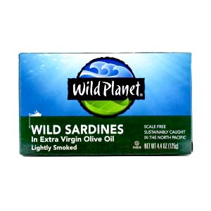 2 oz (56 g) Wild Sardines in Extra Virgin Olive Oil