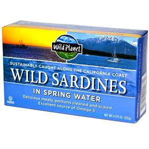 2 oz (56 g) Wild Sardines in Spring Water