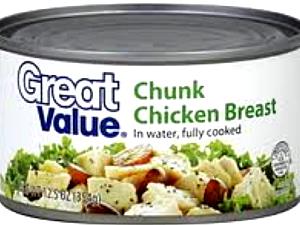 2 oz drained (56 g) Canned Chicken