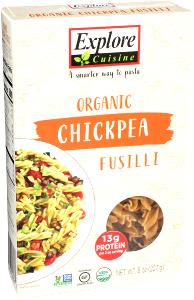 2 oz dry (56 g) Organic Chickpea Fusilli