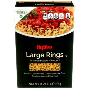 2 Oz Ring Pasta, Large, Dry