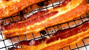 2 pan fried slices (24 g) Thick Cut Bacon