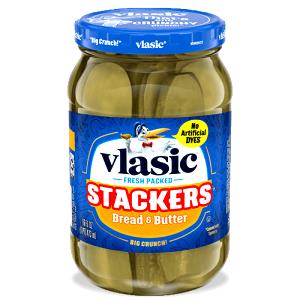 2 pickles (1 oz) Stackers Bread & Butter Pickles