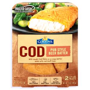 2 portions (112 g) Pub Style Battered Cod