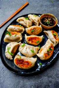 2 potstickers Vegetable Dumpling Potstickers