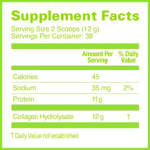 2 scoops (12 g) Collagen Hydrolysate