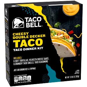 2 shells, 1 1/3 tbsp taco sauc & 2 1/2 tsp seasoning mix (50 g) Taco Dinner Kit