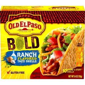 2 shells (31 g) Bold Ranch Flavored Taco Shells