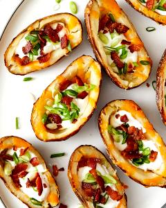 2 skins Loaded Potato Skins