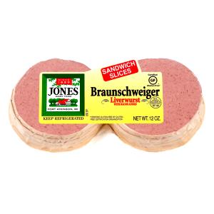 2 slices (45 g) Braunschweiger Liverwurst