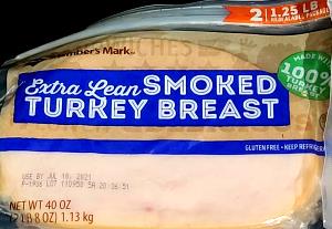 2 slices (56 g) Smoked Turkey Breast Extra Lean