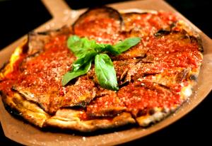 2 slices Eggplant Marino Pizza