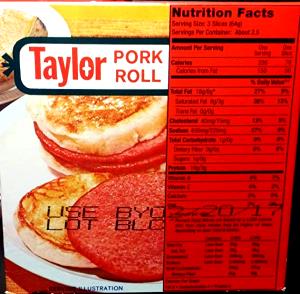 2 slices Pork Roll