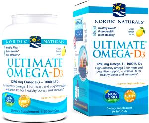 2 soft gels Ultimate Omega Fish Oil Gels