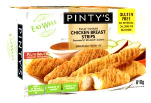 2 strips (94 g) Mild Chicken Strips (Skinless & Breading Removed)