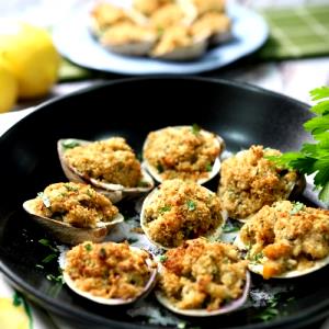 2 stuffed clams (33 g) Clams Oreganata