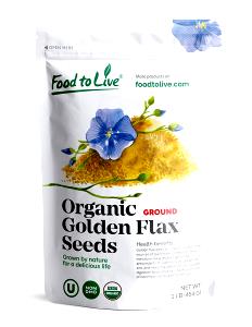 2 tbsp (13 g) Organic 100% Whole Ground Golden Flaxseed Meal