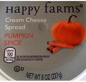 2 tbsp (30 g) Pumpkin Spice Cream Cheese Spread