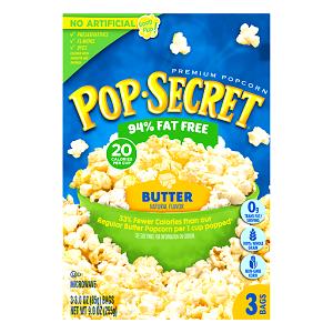 2 tbsp (33 g) 94% Fat Free Popcorn