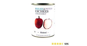 2 Tbsp Lychees, Whole İn Heavy Syrup