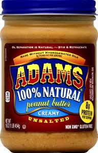 2 Tbsp Peanut Butter, 100% Natural, Creamy Unsalted