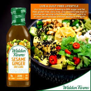 2 Tbsp Salad Dressing, Sesame Ginger, All Natural