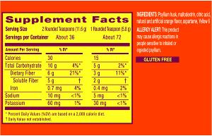 2 tsp (11.6 g) Sugar-Free Daily Fiber