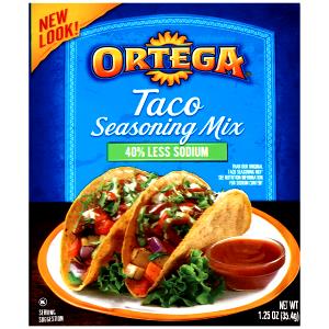 2 tsp (6 g) 40% Less Sodium Taco Seasoning Mix