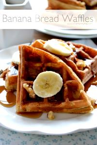 2 Waffles Waffle, Banana Bread