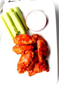 2 wings Hot Buffalo Wings