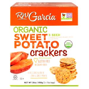 20 crackers (30 g) Sweet Potato and Cinnamon Crackers