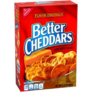 20 crackers (31 g) Better Cheddars Baked Snack Crackers