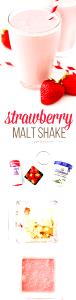 20 oz (641 g) Strawberry Malt (Large)