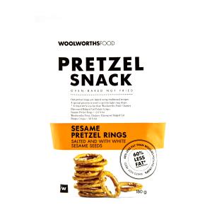 20 pretzels (30 g) Sesame Pretzel Rings