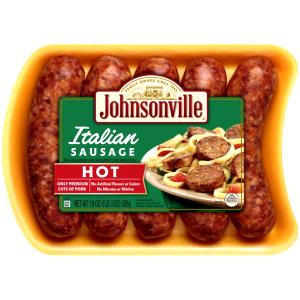 2.3 oz pan cooked (65 g) Hot Italian Sausage