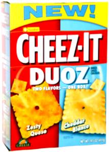 25 Crackers Cheez-It Douz, Zesty Queso & Cheddar Blanco