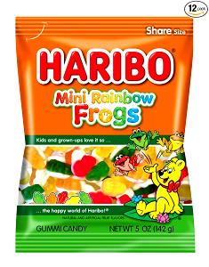 25 pieces (41 g) Mini Rainbow Frogs