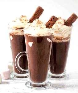 269 Grams HOT CHOCOLATE - Small - 2% Milk - Milk Chocolate - No Whip