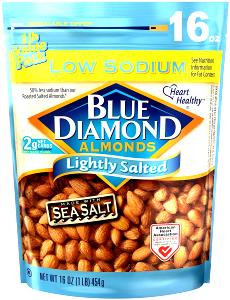 28 pieces (1 oz) No Salt Added Roasted Almonds