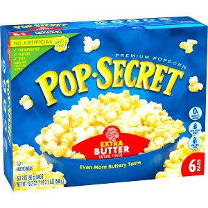 3 1/2 cups popped Extra Butter Microwave Popcorn