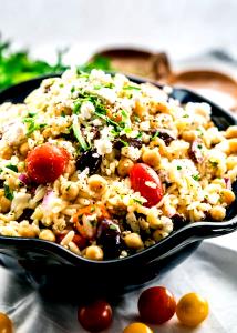 3/4 cup (140 g) Mediterranean Feta Orzo Salad