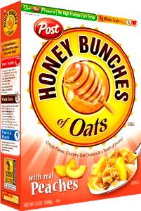 3/4 cup (31 g) Honey Bunches of Oats with Real Peaches