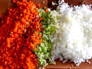 3/4 cup (87 g) Recipe Beginnings Mirepoix Style Blend