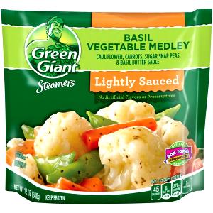 3/4 cup prepared (133 g) Valley Fresh Steamers Basil Vegetable Medley