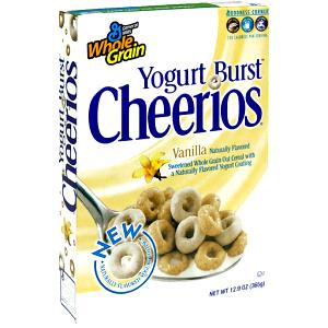 3/4 Cup Yogurt Burst Cheerios Cereal With Milk, Vanilla