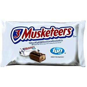 3 bars (45 g) 3 Musketeers (Fun Size)