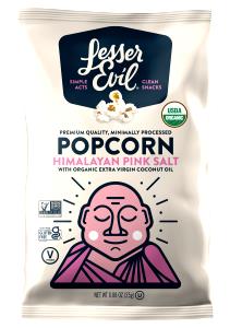 3 cups (28 g) Organic Popcorn with Olive Oil and Himalayan Salt