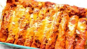 3 enchiladas Red Chili Chicken Enchiladas